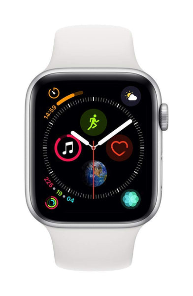 Apple Watch Series 4 GPS Cellular 44mm Silver Front Working