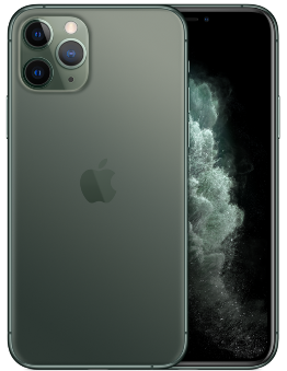 iPhone 11 Pro Max Unlocked Midnight Green Front Back
