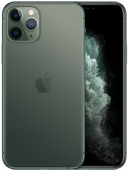 iPhone 11 Pro Unlocked Midnight Green Front Back
