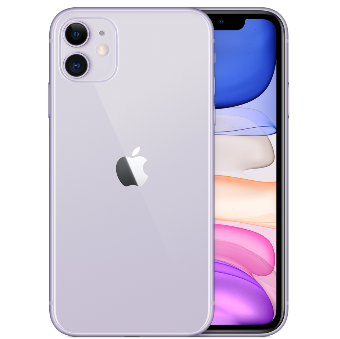 iPhone 11 Unlocked Purple Front Back