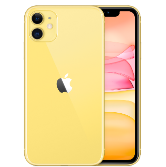 iPhone 11 Unlocked Yellow Front Back