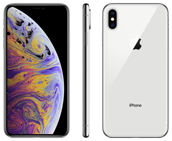 iPhone XS Max Unlocked No FaceID Silver Front Back Side